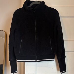 Athleta Black Teddy Jacket